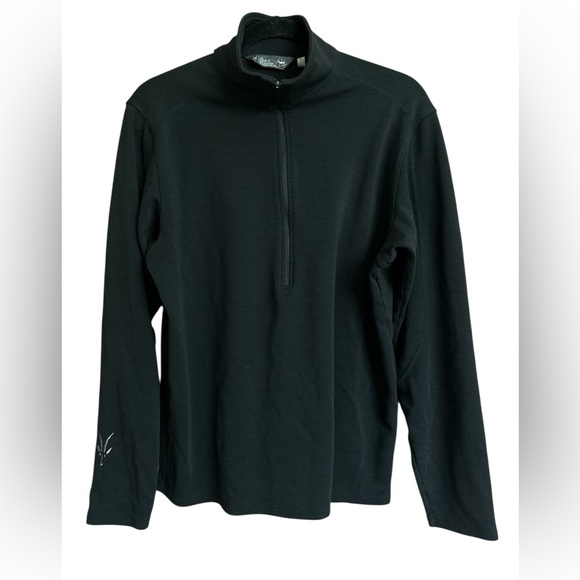 Ibex Men’s Rambouillet Wool 1/4 Zip Sweater USA Made Merino Large